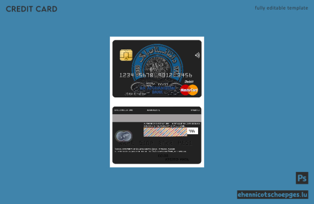 Afghanistan Da Bank Mastercard Beispielvorschau